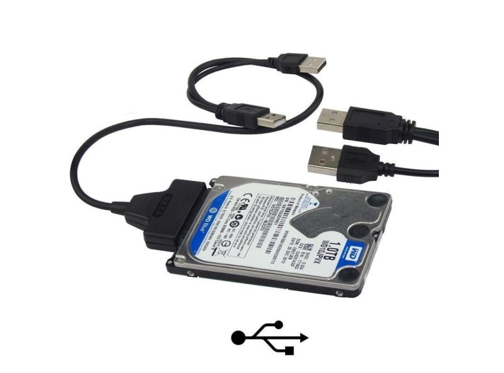USB 2.0 SATA 22 პინი 7+15 პინიანი ადაპტერი