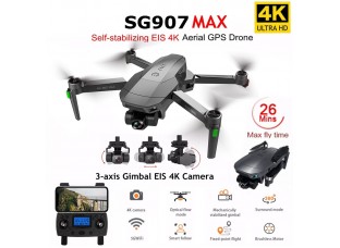 SG907 Foldable Brushless RC Drones WIFI FPV GPS Dual Camera 4K HD