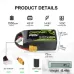 OVONIC 100C 14.8ვ 1550mAh 4S LiPo Battery OVONIC 100C 14.8ვ 1550mAh 4S LiPo Battery