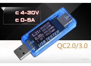 USB ძაბვის, დენის და ტევადობის მრიცხველი