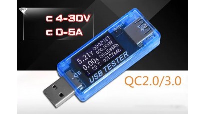 USB ძაბვის ტემპერატურის მრიცხველი