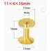 Rivets in yellow and red colors 10 pieces