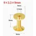 Rivets in yellow and red colors 10 pieces