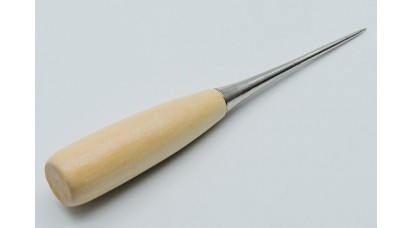 Awl with wooden handle, needle for needlework