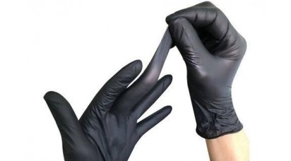 Nitrile black disposable gloves Quantity